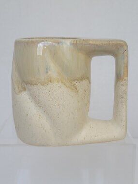 Rodolfo Padilla Mexican Pottery Drip Glazed Stoneware Coffee Mug Signed 12 oz